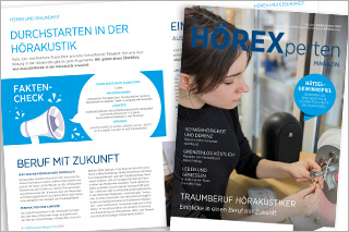 Titel- und Innenansicht vom HÖREXperten Magazin